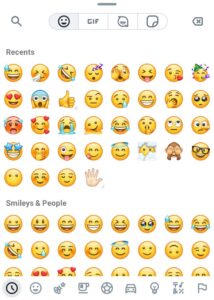 emojis in video call