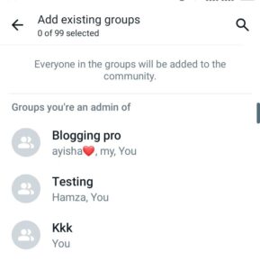 adding the group