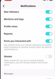 streaks notifications