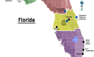 City Map of Florida Panhandle